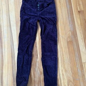 American Eagle Outfitters Dark Purple Corduroy Pants